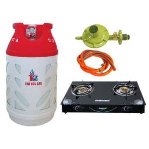 Bộ Bếp Gas Đôi Bình Nhựa 12kg