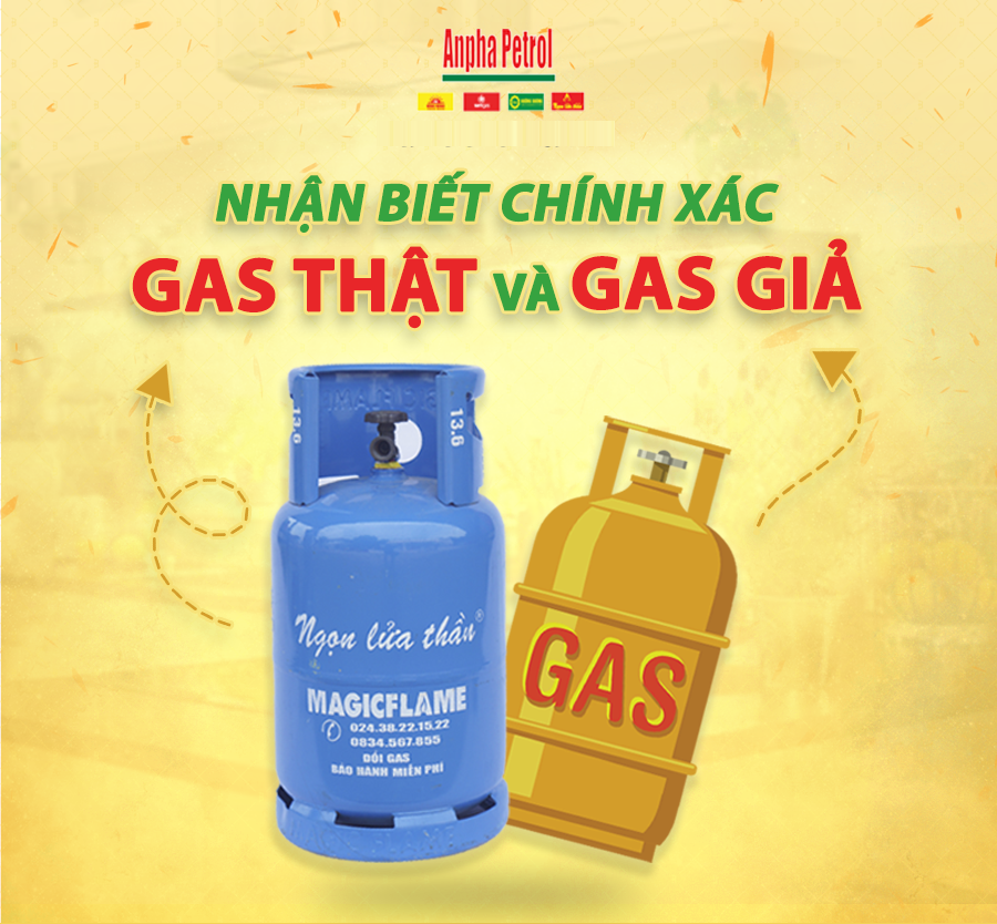 Phân biệt gas thật