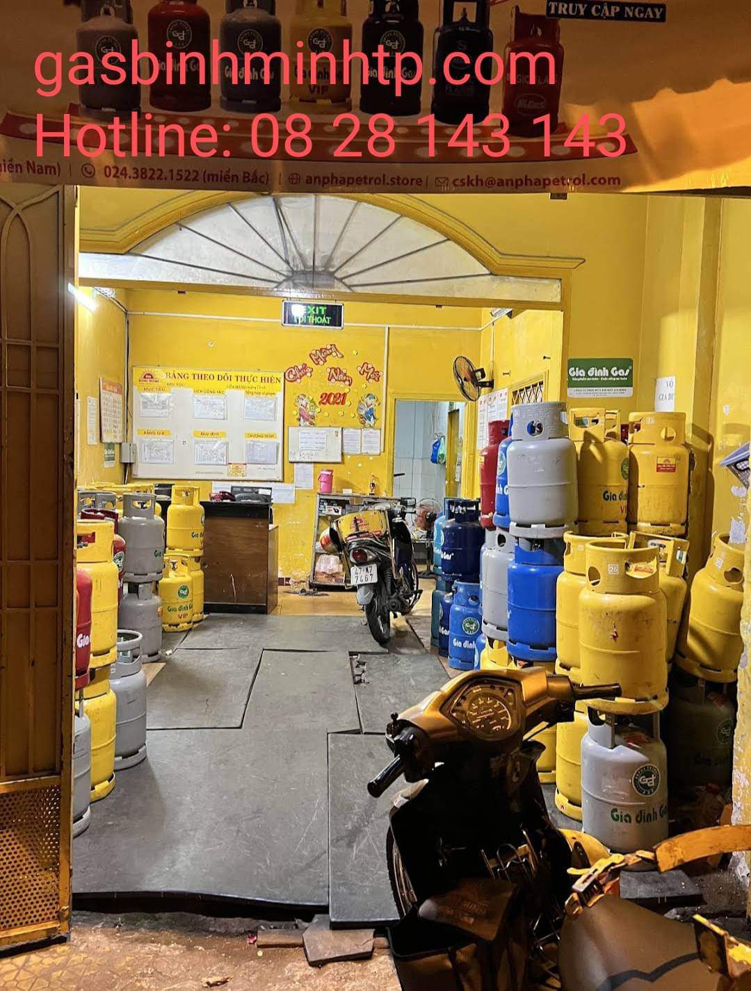 Cửa hàng gas Bình Minh đường Phan Huy Ích
